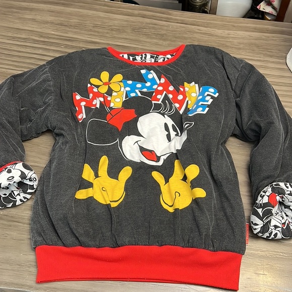 VTG 90βS DISNEY MINI MOUSE REVERSIBLE PUFFER SWEATER - Picture 8 of 17